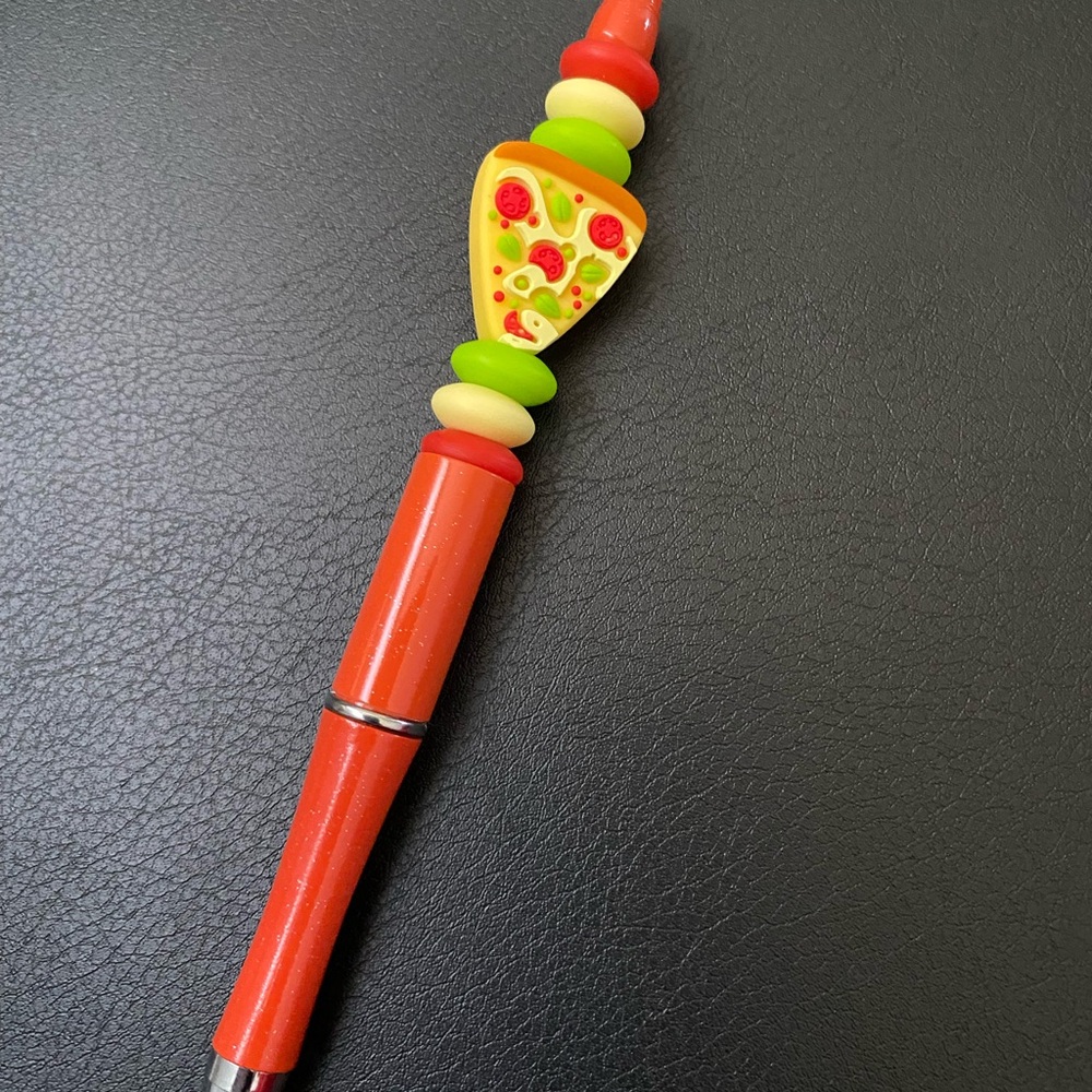 Hand Crafted Colorful Pizza Pen